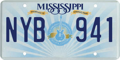 MS license plate NYB941