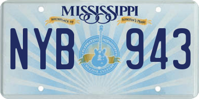 MS license plate NYB943