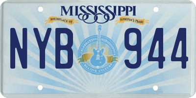 MS license plate NYB944