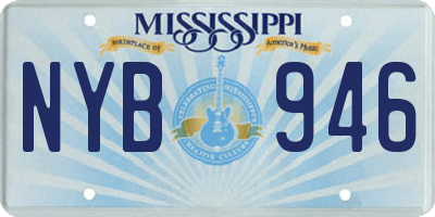 MS license plate NYB946