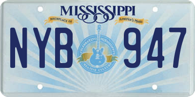 MS license plate NYB947