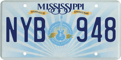 MS license plate NYB948