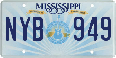 MS license plate NYB949