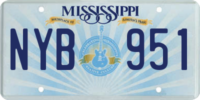 MS license plate NYB951