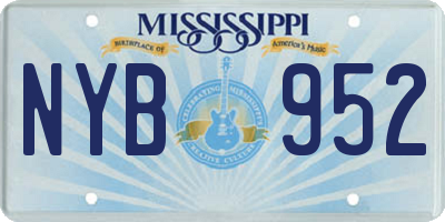 MS license plate NYB952