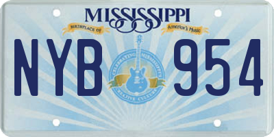 MS license plate NYB954