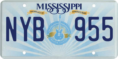 MS license plate NYB955