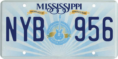 MS license plate NYB956