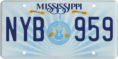 MS license plate NYB959