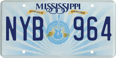MS license plate NYB964