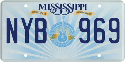 MS license plate NYB969