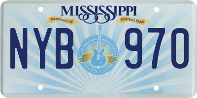 MS license plate NYB970
