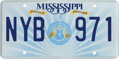 MS license plate NYB971