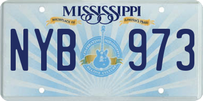 MS license plate NYB973