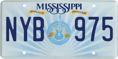 MS license plate NYB975