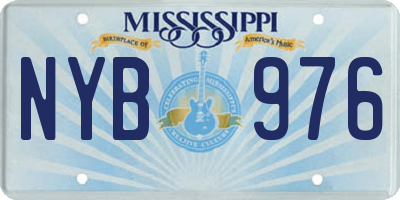 MS license plate NYB976