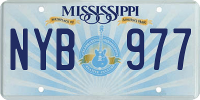 MS license plate NYB977