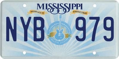 MS license plate NYB979