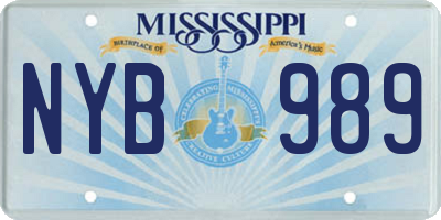 MS license plate NYB989