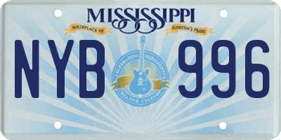 MS license plate NYB996