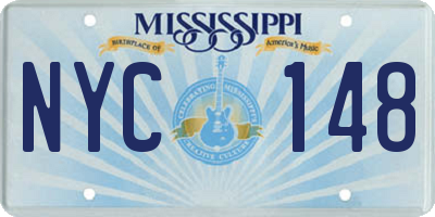 MS license plate NYC148