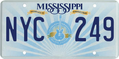 MS license plate NYC249