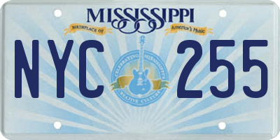MS license plate NYC255