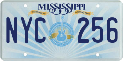 MS license plate NYC256