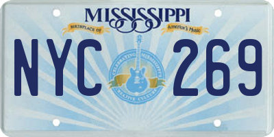 MS license plate NYC269