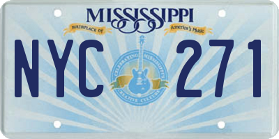 MS license plate NYC271