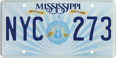 MS license plate NYC273