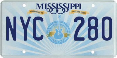MS license plate NYC280