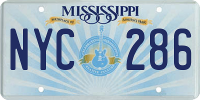MS license plate NYC286
