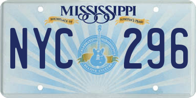 MS license plate NYC296