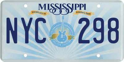 MS license plate NYC298