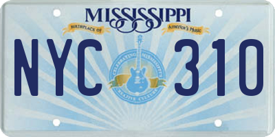 MS license plate NYC310