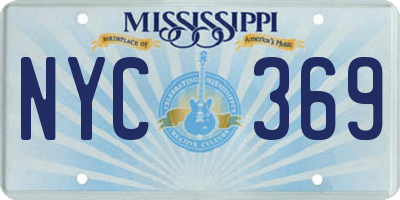 MS license plate NYC369