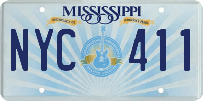 MS license plate NYC411