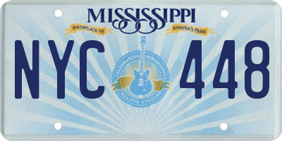 MS license plate NYC448