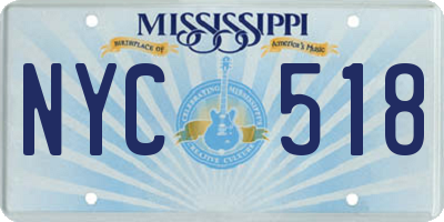 MS license plate NYC518