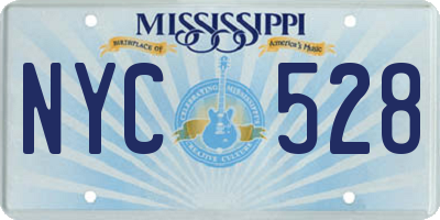 MS license plate NYC528