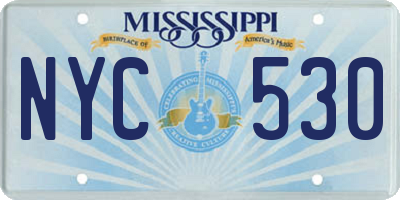 MS license plate NYC530