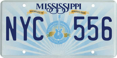 MS license plate NYC556