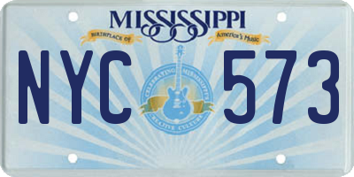 MS license plate NYC573