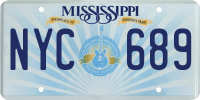 MS license plate NYC689
