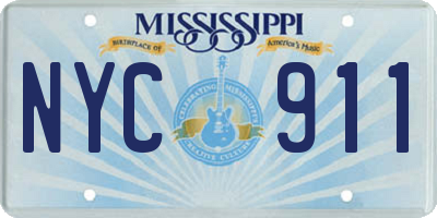 MS license plate NYC911