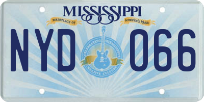 MS license plate NYD066