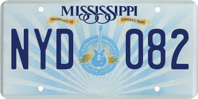 MS license plate NYD082
