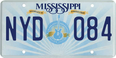 MS license plate NYD084