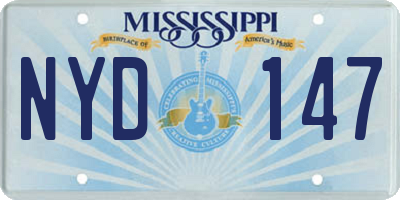 MS license plate NYD147